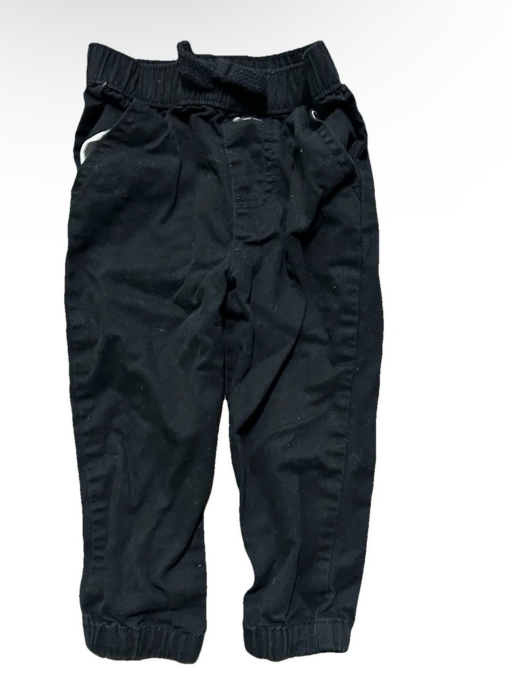 5 Pairs Of Toddler Boy Pants Navy Blue Black Khakis Sweatpants Size 12-18 Months - Picture 5 of 7